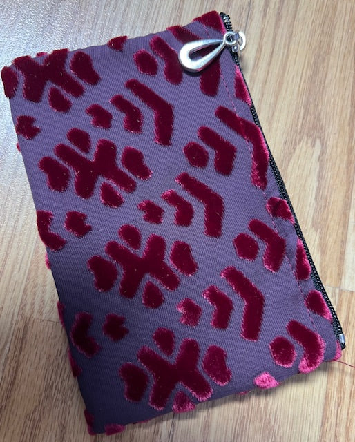 Coin Purse: Burnout Velvet (Various Colors/Designs)