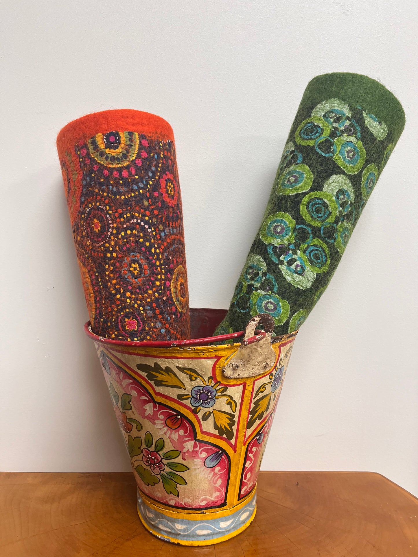 Felted/Wool Table Mat: Two Designs