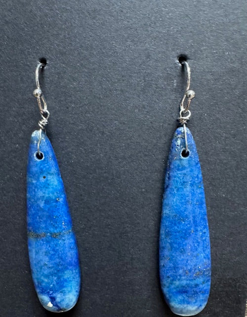 Earrings: Lapis