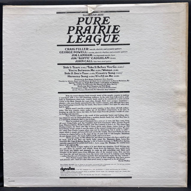 Pure Prairie League - Eponymous (JH)