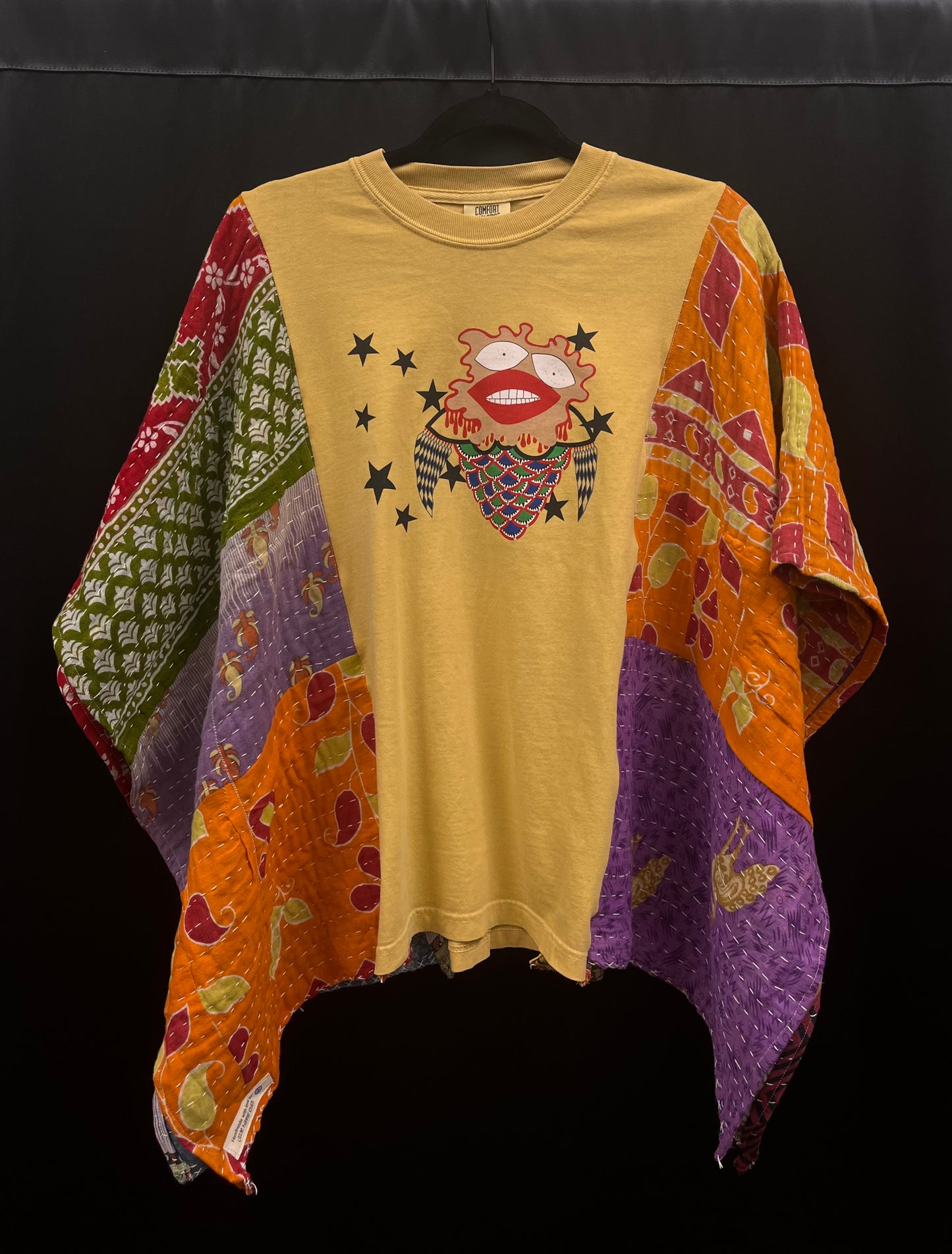 Upcycled Kantha Tee: Quah