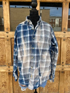 Flannels: Upcycled/Bleached
