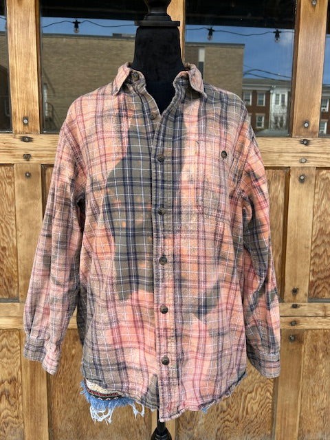 Flannels: Upcycled/Bleached