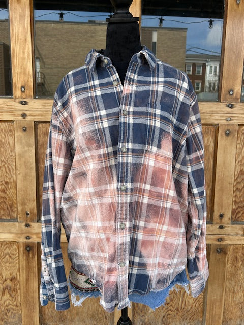 Flannels: Upcycled/Bleached
