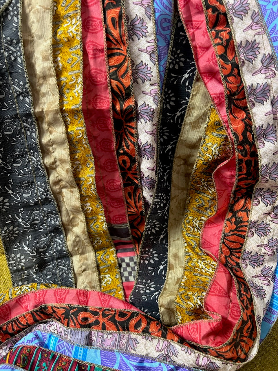 Scarf: 15 Panel Recycled Sari Scarves
