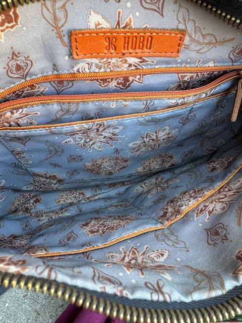Purse: Hobo Brand Crackle Paten Leather Crossbody (Second Chances)
