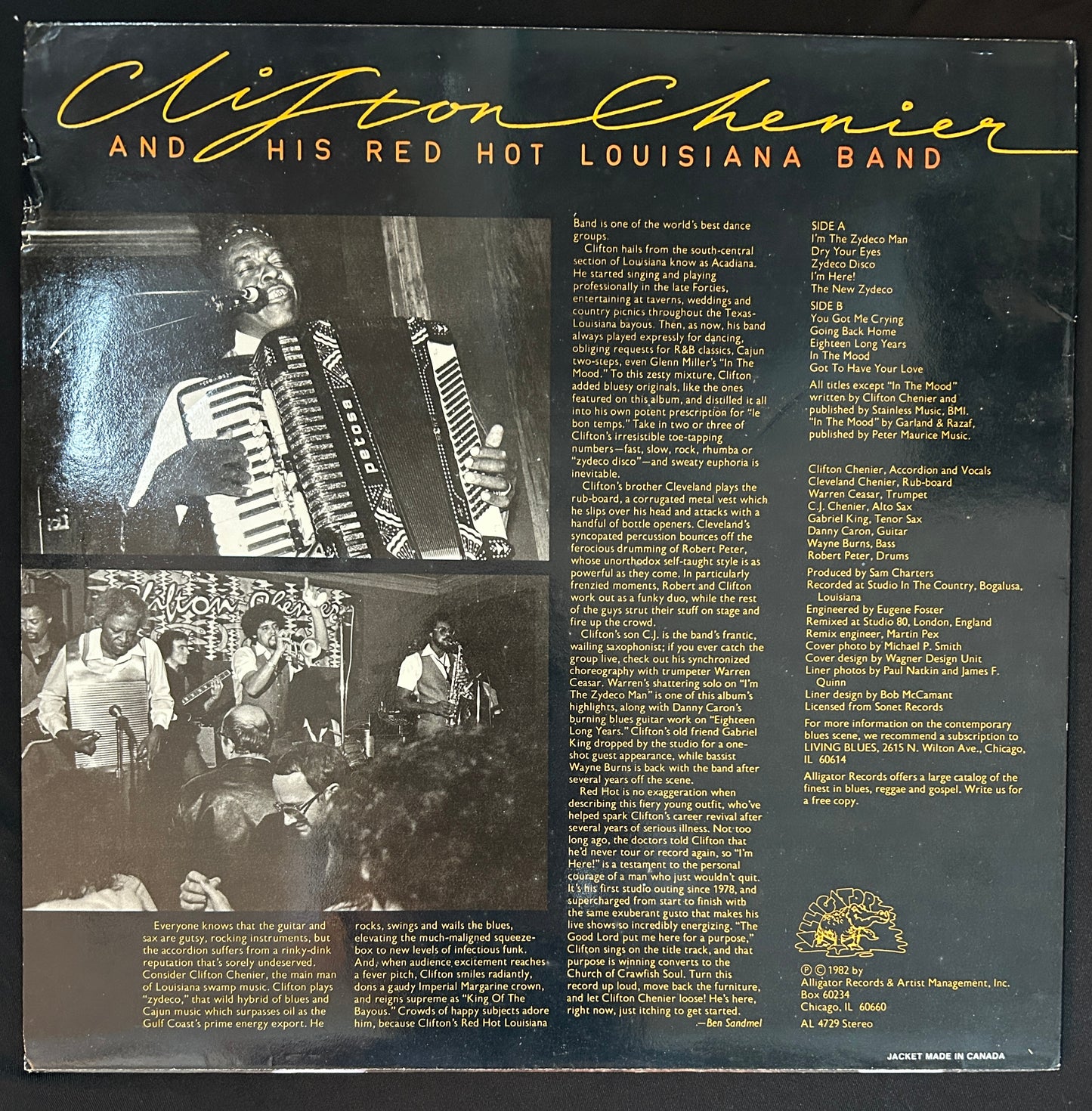 Chenier, Clifton - Clifton Chenier and His Red Hot Louisiana Band - I’m Here! (JH)