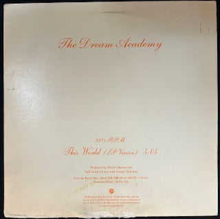 The Dream Academy - This World (JH)
