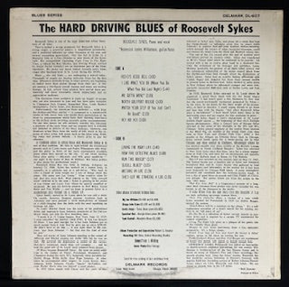 Skyes, Roosevelt - Roosevelt Skyes with Homesick James Williamson - Hard Drivin’ Blues - (JK)