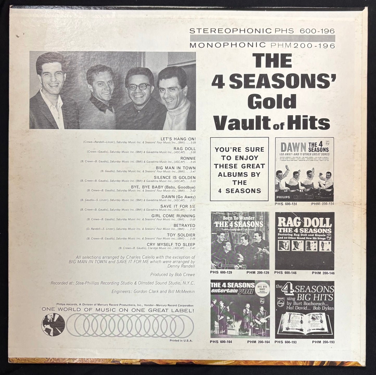 The 4 Seasons’ - Gold Vault of Hits (JH)