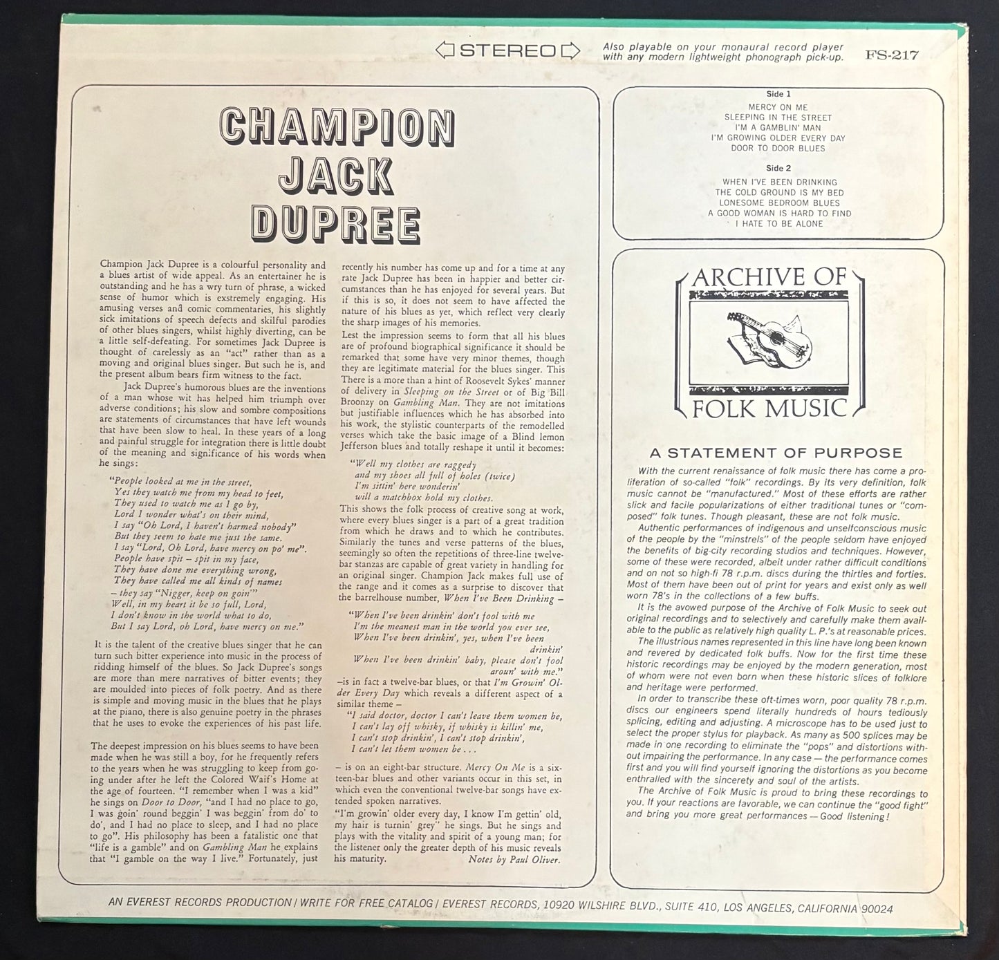 Champion Jack Dupree - Eponymous (JK)