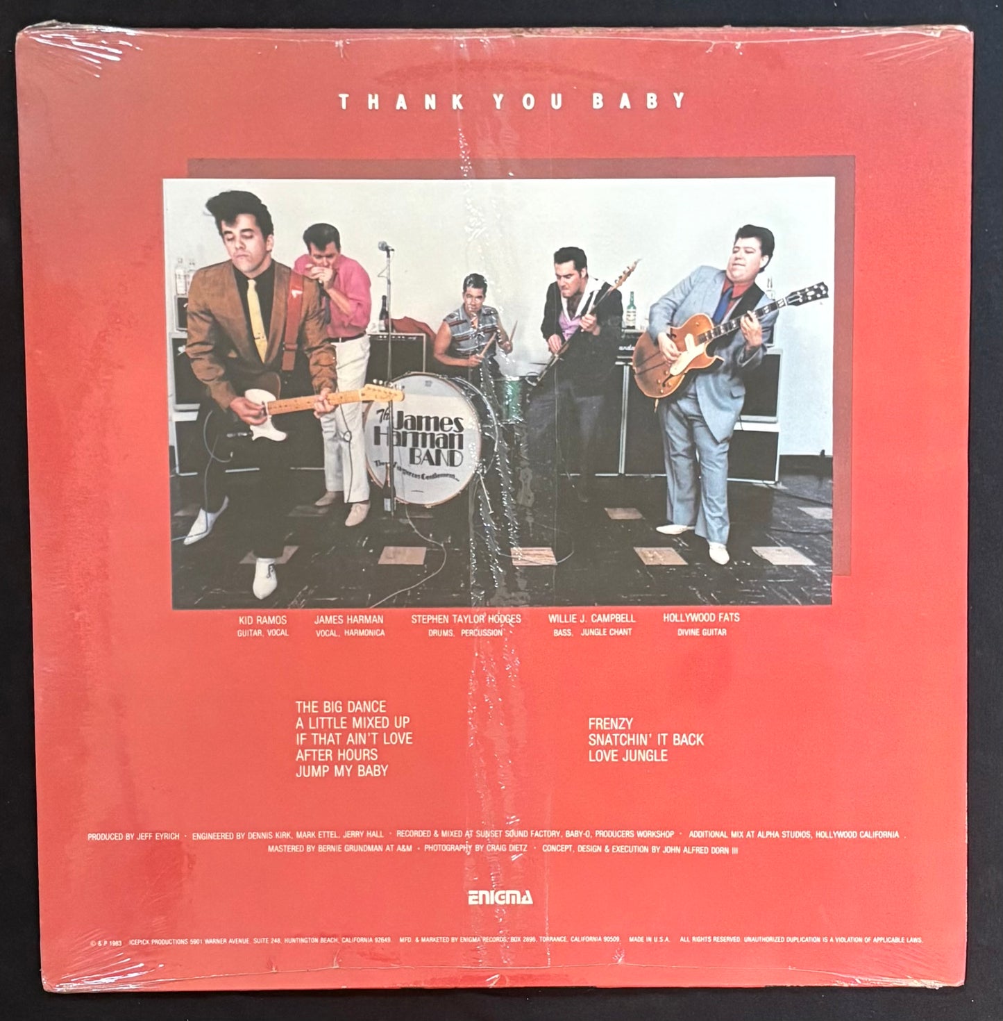 Harman, James - Thank You Baby - James Harman Band (JK)