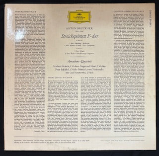 International: Amadeus-Quartett - String Quintet in F major - Bruckner (JK)