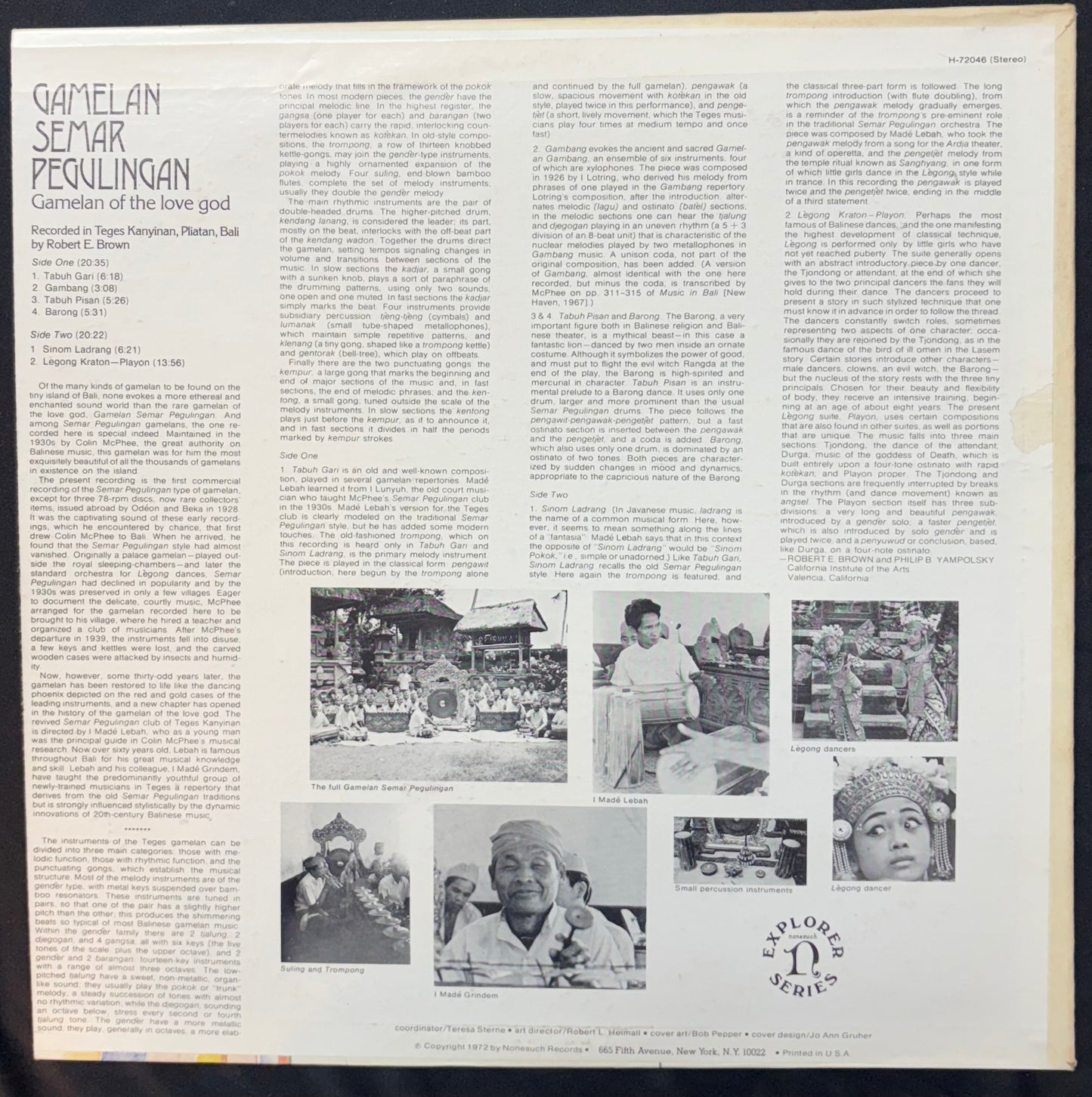 International: Gamelan Semar Pegulingan (Gamelan Of The Love God) (JK)