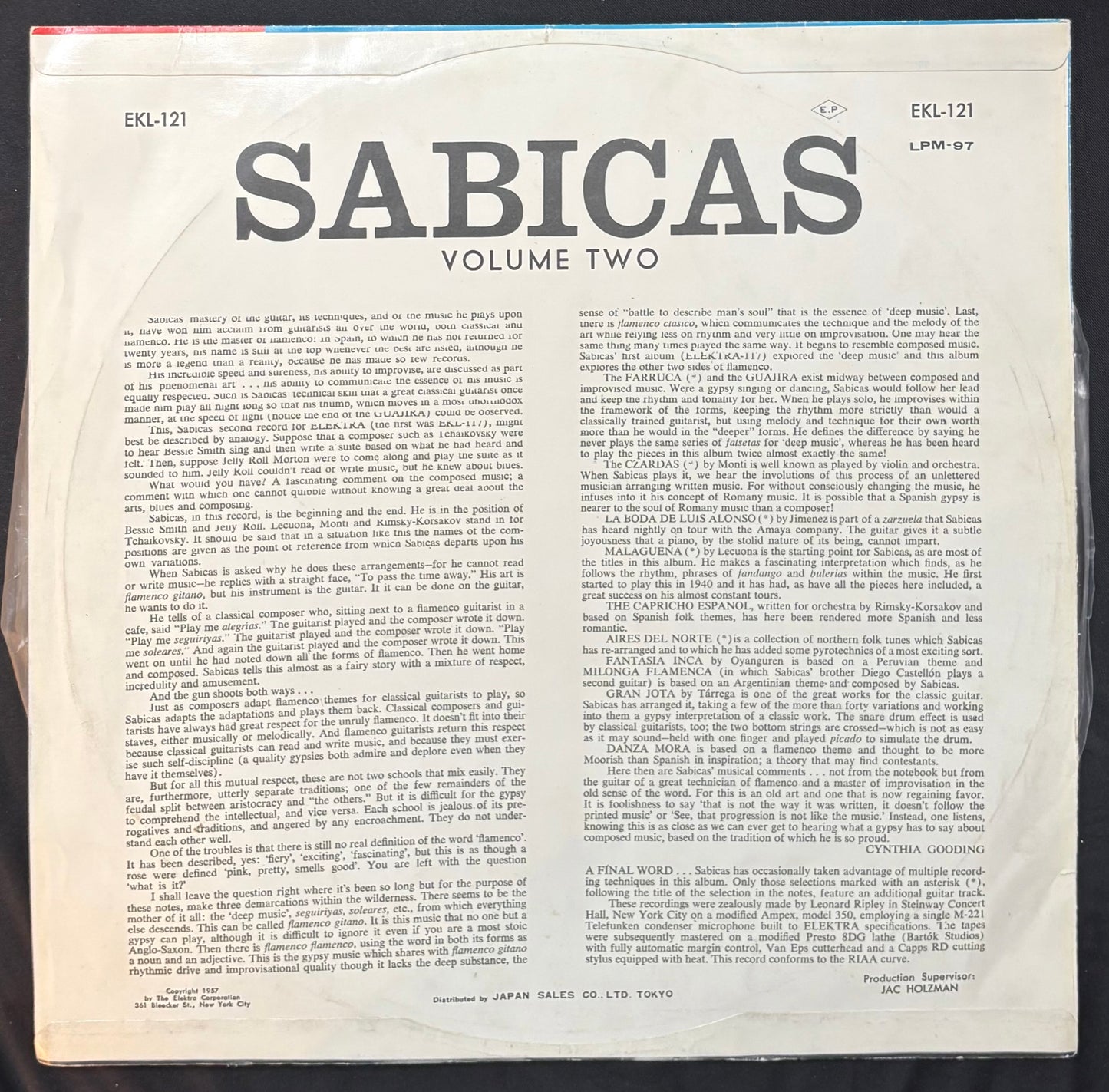 International: Sabicas Volume 2 (JK)
