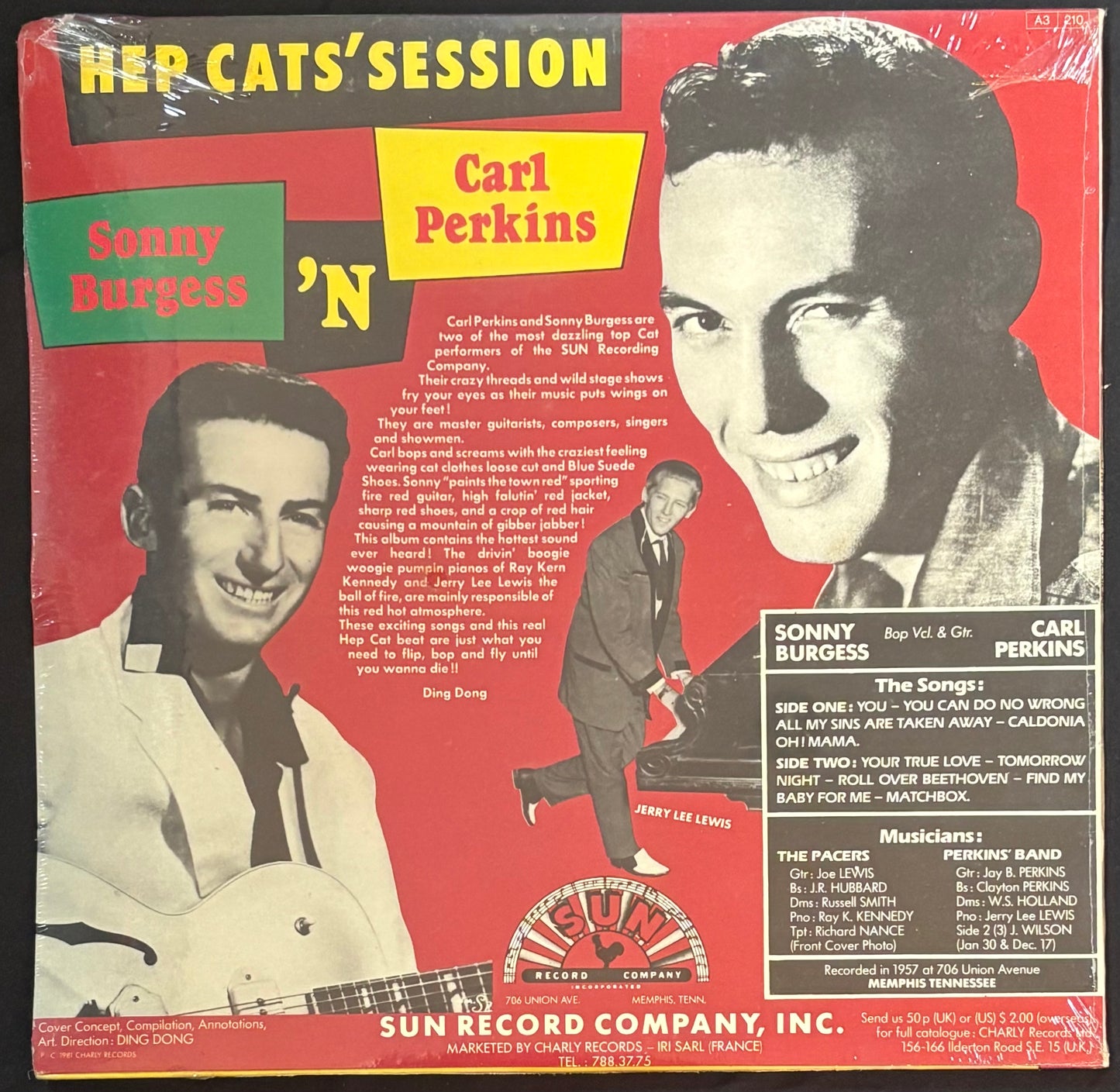 10" Burgess, Sonny: Sonny Burgess 'n' Carl Perkins - Hep Cats Session (JH)