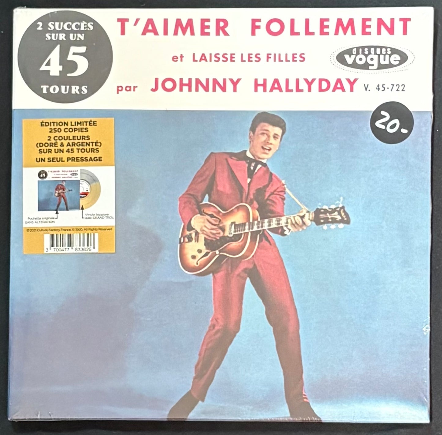 International: 7” Hallyday, Johnny - T’aimer Follement (JK)