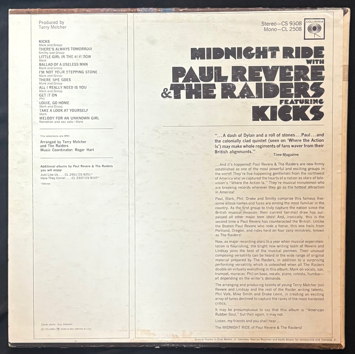 Paul Revere & The Raiders - Midnight Ride (JH)