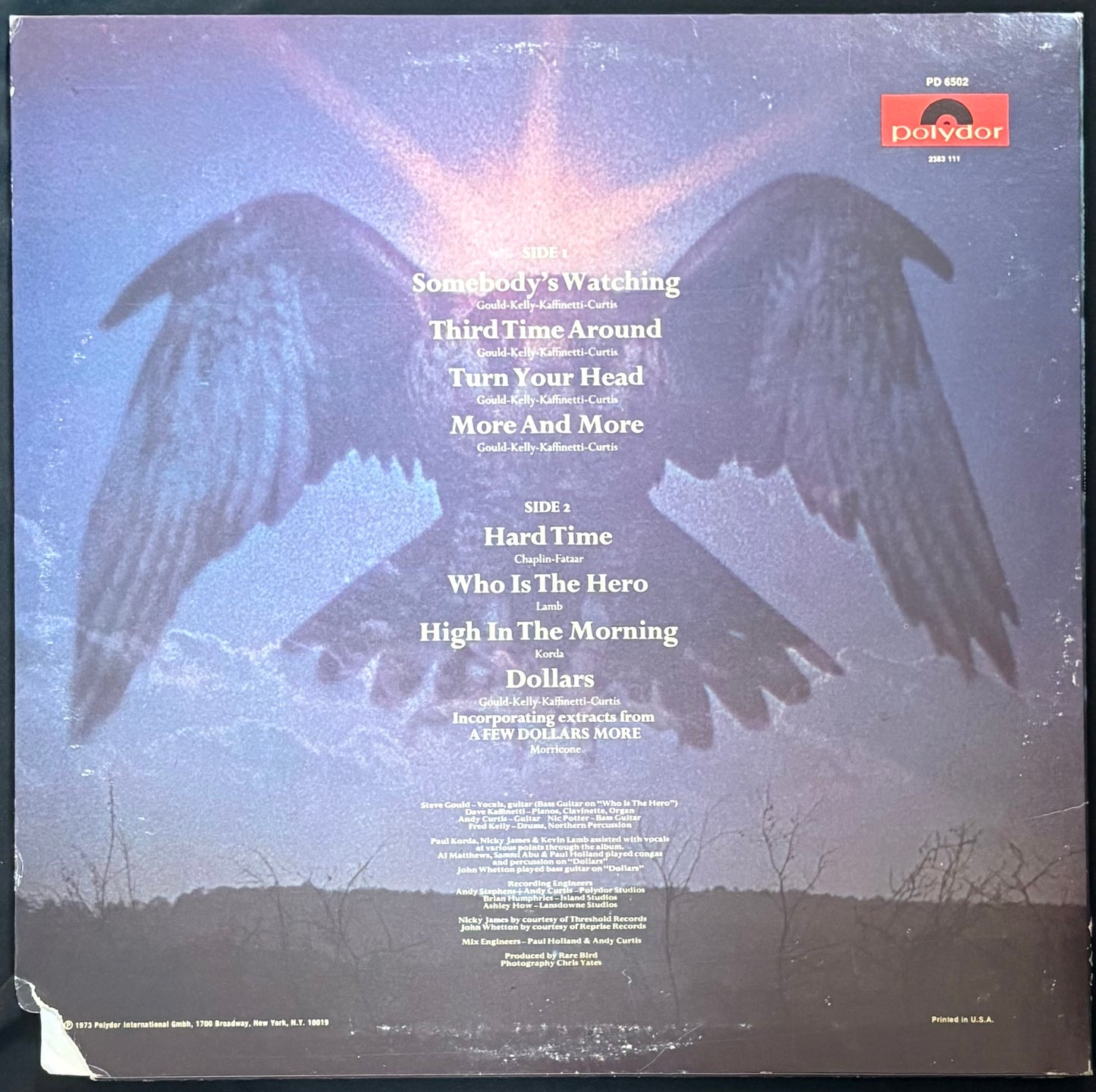 Rare Bird - Somebody’s Watching (JH)