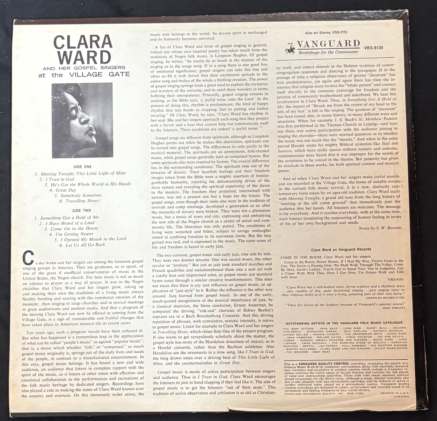 Ward, Clara - Clara Ward And Her Gospel Singers - At The Village Gate (JH)