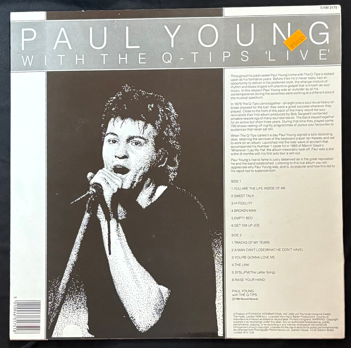 Young, Paul - Paul Young & The Q-Tips - Live (JH)