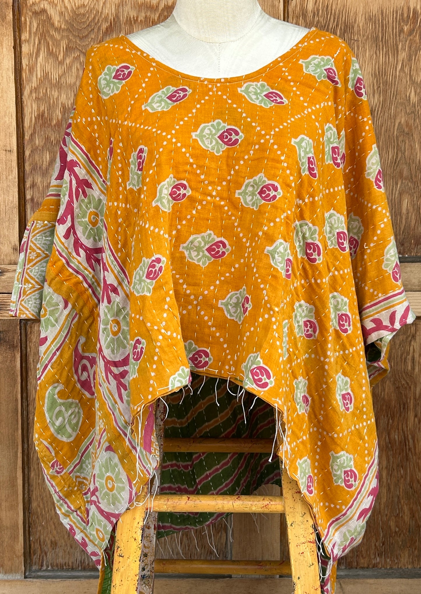 Blouse: Kantha Poncho (Various)