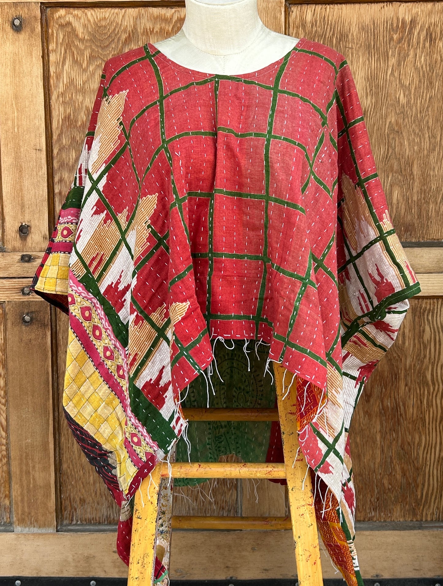 Blouse: Kantha Poncho (Various)