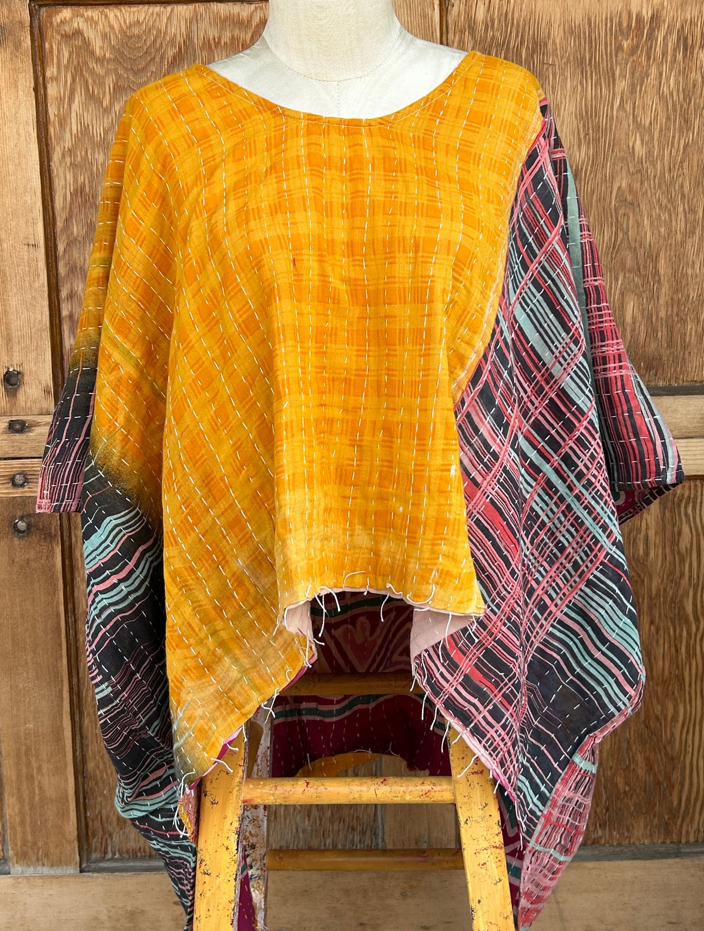 Blouse: Kantha Poncho (Various)