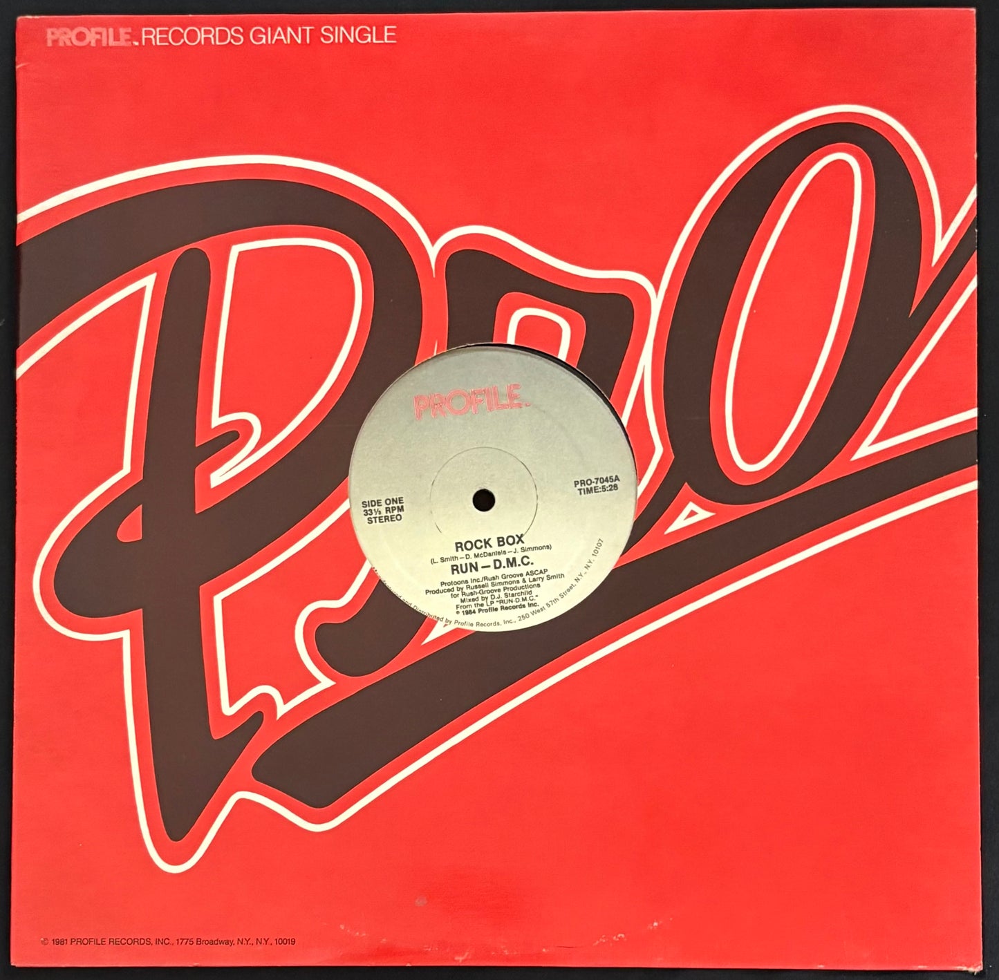 Run D.M.C - Rock Box Single (JH)