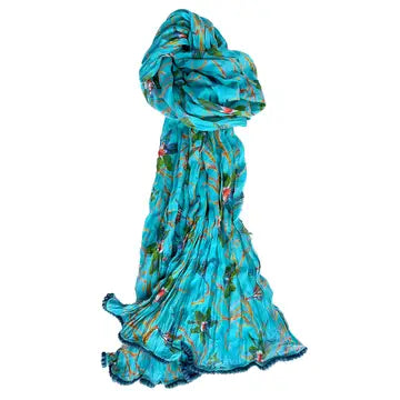 Scarf: Crinkled Cotton (Various Designs)
