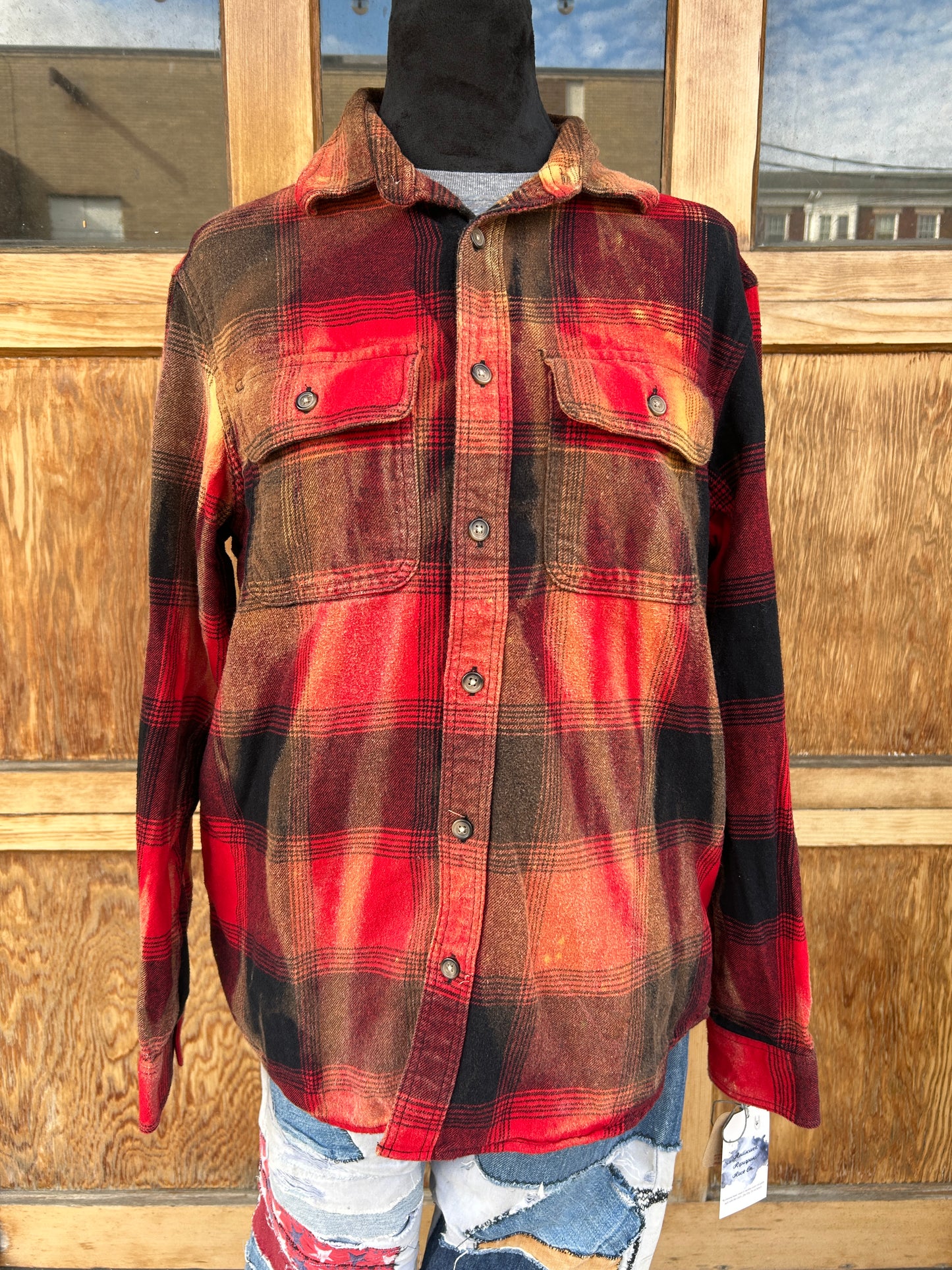 Flannels: Upcycled/Bleached