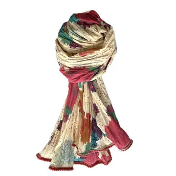 Scarf: Crinkled Cotton (Various Designs)