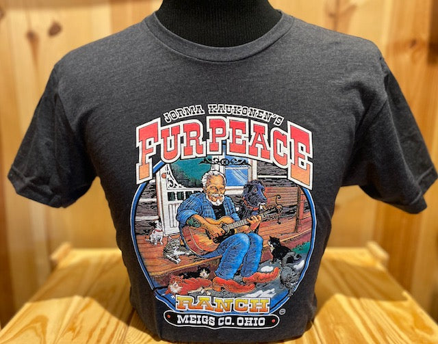 T-Shirt - Jorma On The Porch - Charcoal