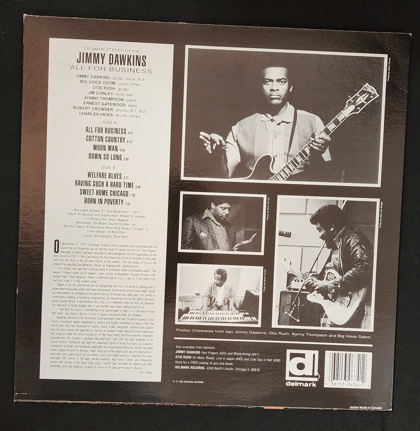Dawkins, Jimmy - All For Business with Big Voice Odom and Otis Rush (JH)