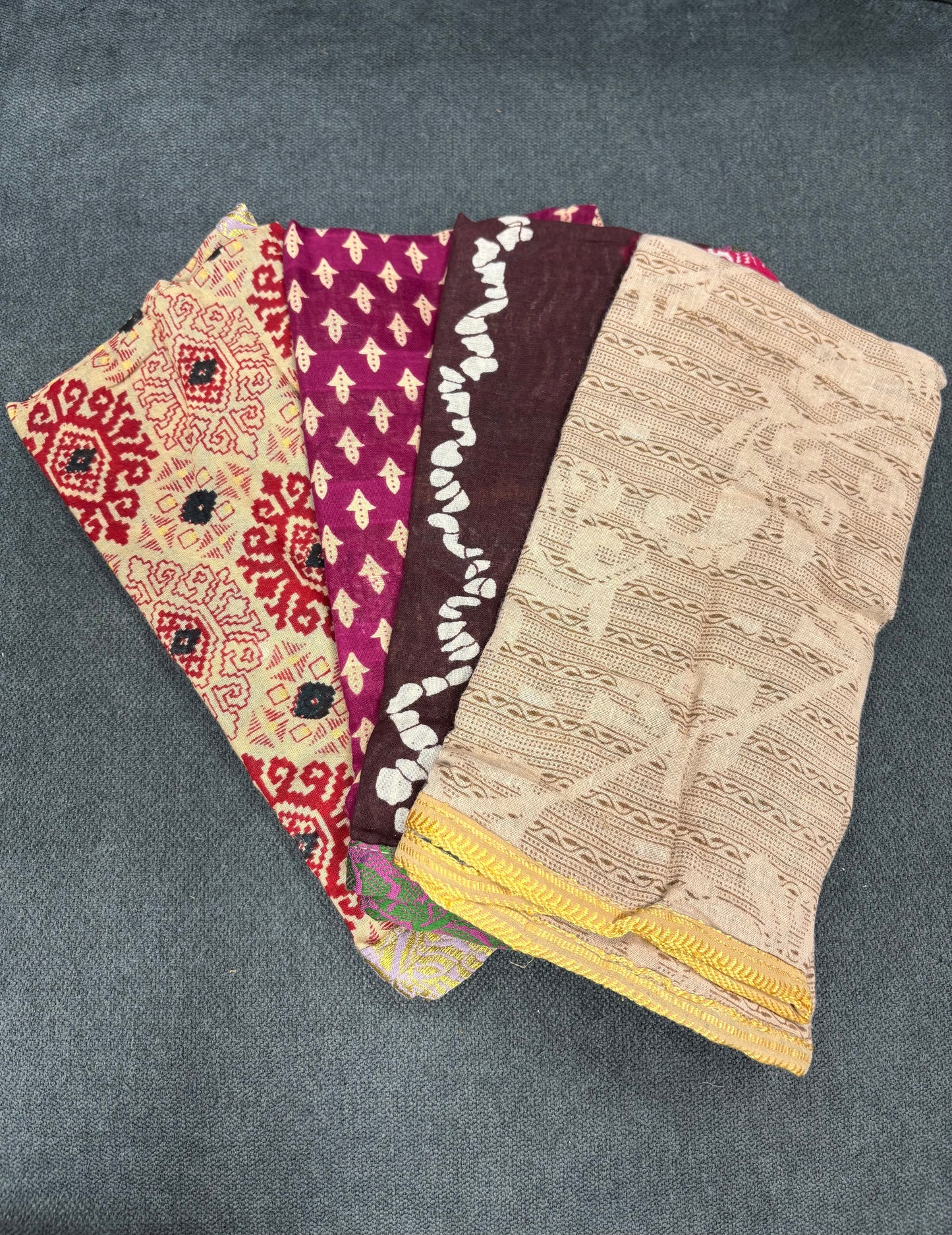 Napkins: Handmade Sari Napkins (Various Designs)