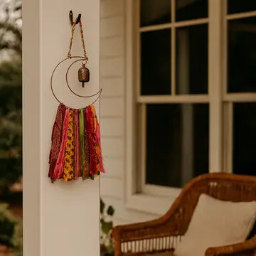 Chimes: Upcycled Metal Moon Bell