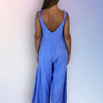 Jumpsuit: 100% Linen (Four Colors)