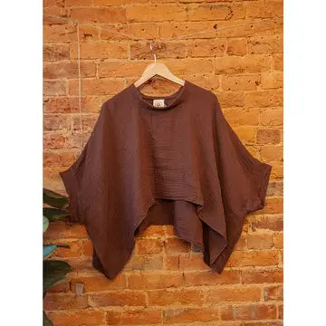 Blouse: Flowy Organic Cotton FULL LENGTH