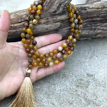 Beads: Hand Knotted Mala Rosary