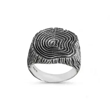 Rings: Sterling Silver Tree Stump