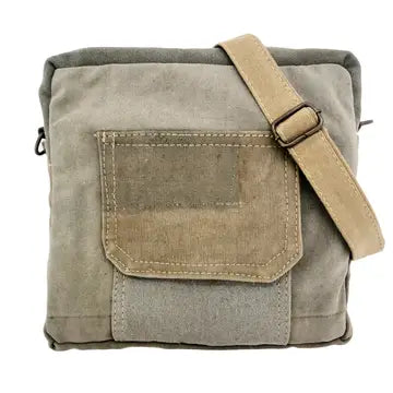 Peace Sign Recycled Military popular Tent Crossbody Bag