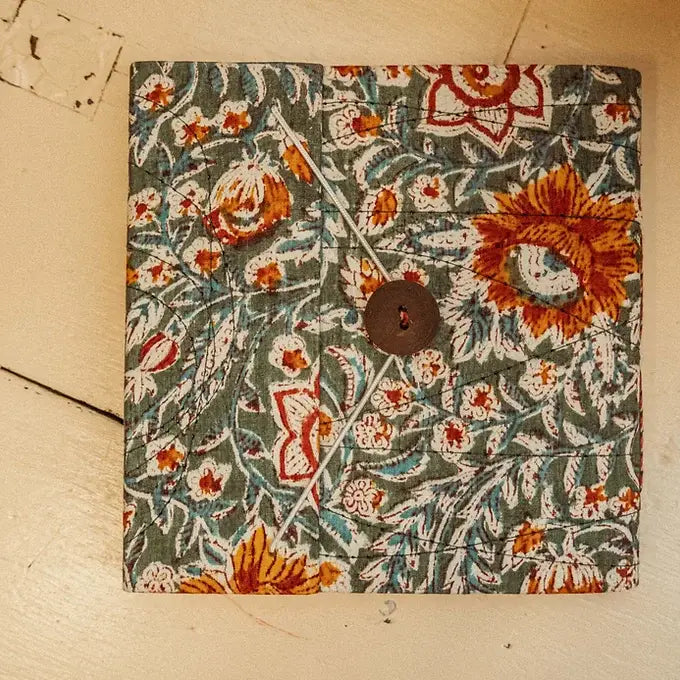Journal: Handmade Block Print (Three Colors)