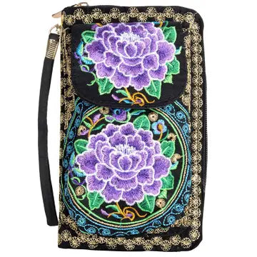 Wristlet: Embroidered (Two Colors)