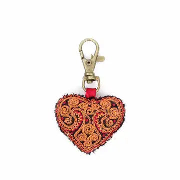 Keychain: Hmong Embroidered
