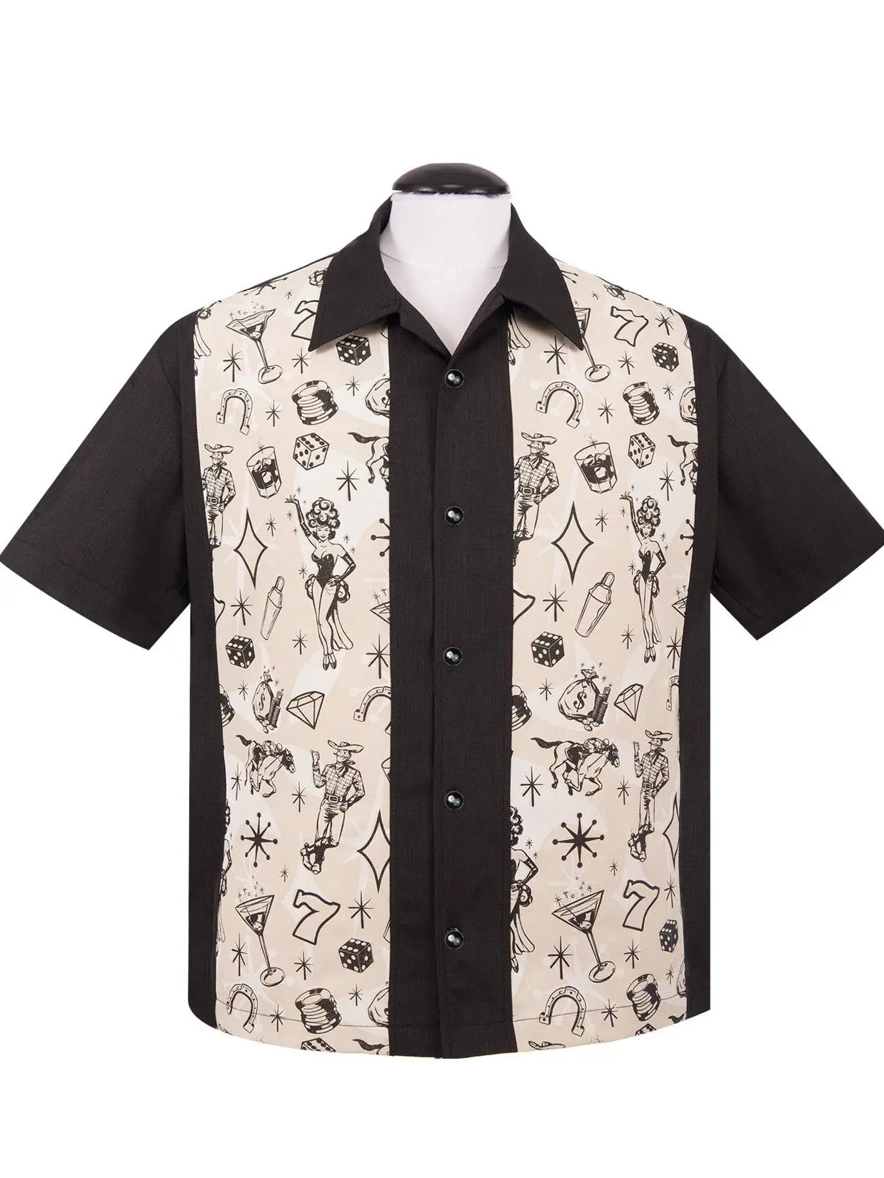 Bowling Shirt: Vegas Lights