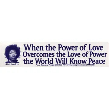 Sticker: Jimi Hendrix Quote