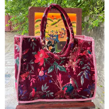 Tote: Velvet (Drop Straps)
