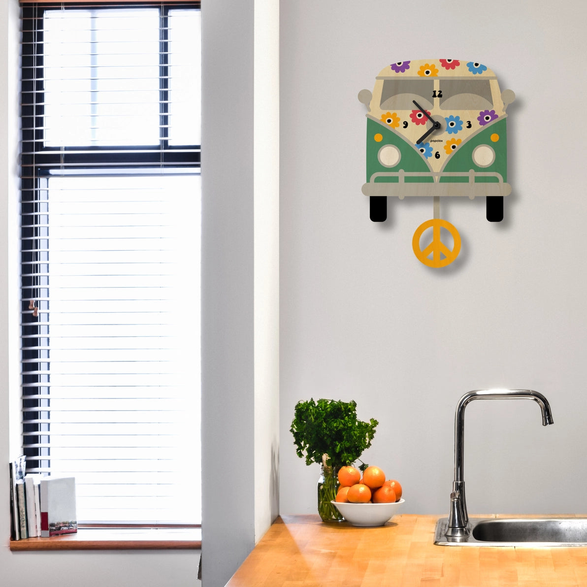 Clock: Peace Bus Pendulum Clock