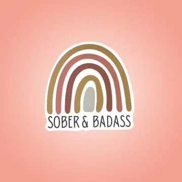 Sticker: Sober & Badass