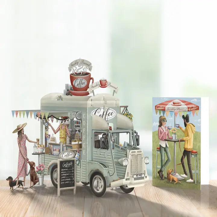 Cards: 3D Pop-Up Coffee Truck